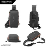 Leather Men Bag Casual Business Messenger Bag for Cross body Bag Male Shoulder Bags Leather Sling Messenger Bag Golden Grey color