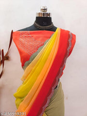 3TONE GEORGETTE SAREE