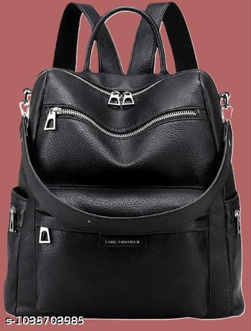 Leather Backpack for Women Elegants Backpack Purse Ladies Leather Shoulder Fitting Rakhi Gift for Sister, Mother Bhabhi
