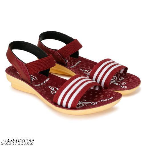 Hiyaga Fancy PU Slippers Flip-Flops for woman