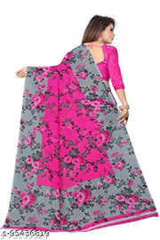 Floral Printed Sarees For Women