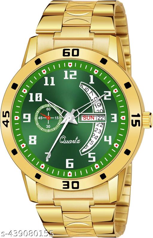 GOLD-6 Day n Date Series Men's Gold Chain Analog Watches Classic, Attractive, Professional, top-trendy and stylish Analog Watches for Men/boys for office, school use