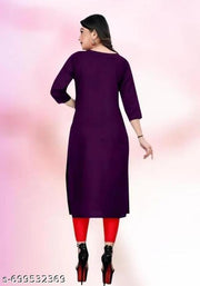 Dazzor fox crep kurti for women daily wear 3/4 sleave pack 2 low price  traindly
