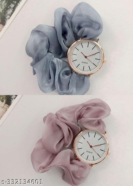 korean style scrunches fancy watch for Queen&princess