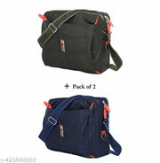 Pack of 2 Stylish Waterproof Shoulder Sling Bags for Men & Women | Travel, Office, College, Multipurpose Crossbody Bags