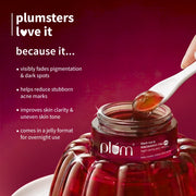Plum Goodness Black Rice & 10% Niacinamide-TXA Night Clarity Jelly Serum