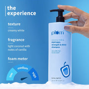 Plum Goodness Coconut Milk & Peptides Shampoo For Soft & Shiny Hair | 250 ml