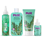 Plix Rosemary Anti-Hairfall Advanced Kit with Oil, Shampoo, Conditioner & Serum – 30ml + 200ml + 175ml + 100ml
