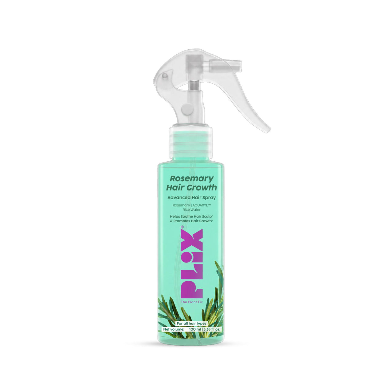 Plix Rosemary Hair Growth Advanced Spray for Fuller, Thicker Hair – 100ml