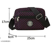 MOMISY Women Mobile Messenger Bag Ladies Casual Nylon Shoulder Small Cross Body Long Strap Purse for Travelling, Work