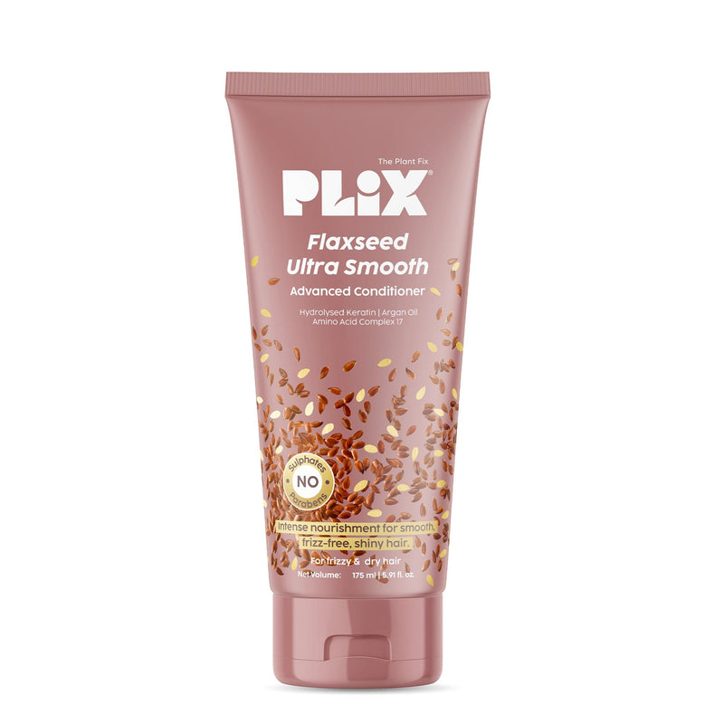 Plix Flaxseed Ultra Smooth Advanced Conditioner (For Frizz-Free, Smooth Hair) – 175ml
