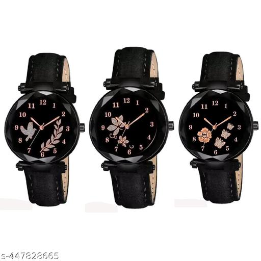 Analog Watch Combo For Women(Pack Of 3)