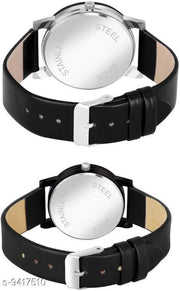 Skylark AWESOME BLACK DIAL COUPLE Analog Watch - For Men & Women