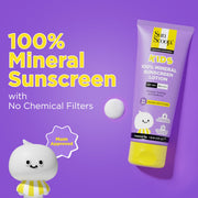 SunScoop Sunscreen - SPF 30 PA++++ Kids Sunscreen Lotion SPF 30+ PA++++ | 100% Mineral | Paediatrician Recommended (75 g)