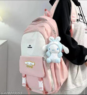 Medium 30 L Laptop Backpack Laptop Backpack LATEST UNISEX STYLISH ADORABLE CANVAS BACKPACK  (Pink)