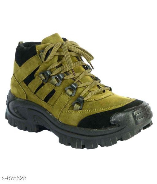 MRJ573 Men's Green Synthetic Leather Outdoor/walking/yoga Casual shoes