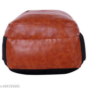 Leather Fashionate School Bags Laptop Backpack Waterproof PU Leather Backpacks for Men Women Boys & Girls Backpack