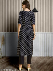 Crepe Printed Kurti For Women