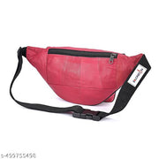 K London Real Leather Waist Bag Multipurpose Adjustable Strap And Buckle Closure