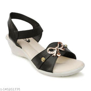 Black Solid Heel For Women, Ladies Sandal Women Heel Sandals Casual Ladies Footwear Trending Design Girl Sandals