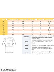 Polyster/Crepe fabric-Women's Straight Amarican Regular Fit Kurta For Daily Use