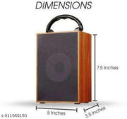 Wireless Bluetooth (Wooden Speaker) High Quality Bluetooth Speaker Travel Speaker With Clear Stereo Sound For All Smartphones