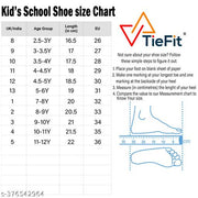 TieFit Kids Boys Comfortable & Breathable  Velcro School Uniform Shoes