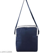 ZnW Blue, White Men & Women Sling Bag - Medium