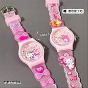 KIDS GIRLS FABLOUS STYLISH MODERN PRETTY PINK ANALOG WATCH(1PCS)