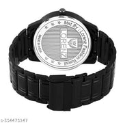 Lorenz Black Day Date Edition Blue Dial Men's Analog Watch