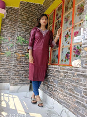 embroidery rayon kurti