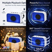 DPM Bluetooth Music Speaker with Karaoke Mic Feature High Bass Audio System for Singing and Party Entertainment