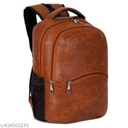 Unisex 25 Liters Laptop Backpack Bag Stylish Pu Leather School/College/Office & Travels