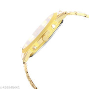 Golden Day & Date Men's Watch - Premium Style and Precision