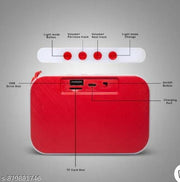 Portable Wireless Bluetooth Speaker with 5W HD Stereo Sound, FM Radio, USB, TF Card & AUX Support | Rechargeable Mini Music Speaker