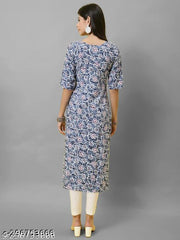 Polyster/Crepe fabric-Kurti For Women