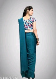 ORGINAL SATIN SILK SAREE WITH DIGITAL PRINT BLOUSE