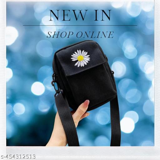 MessengerBag-Black Sling Bag  (Black, 1.5 L)