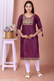 Refined Purple Kurti for women