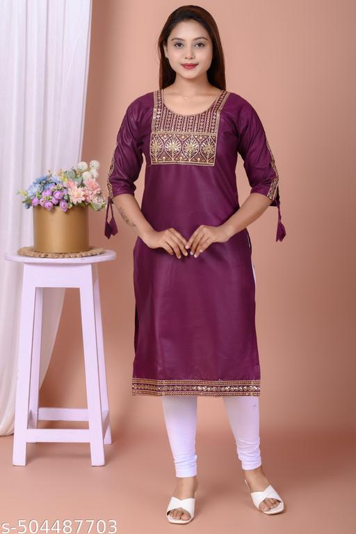 Refined Purple Kurti for women