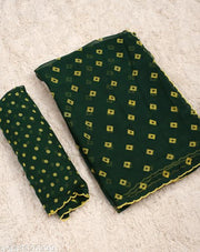 Georgette Printed Saree (With Lace)