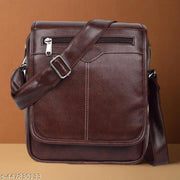 Large Mens Leather Bag Handbag Shoulder Bag IPAD Business Messenger Bag Cross Body Casual Tote Sling Organiser Travel bag with Adjustable Shoulder Strap