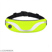 Waist Bag for Unisex|Premium Polyester with 2 Pocket with Adjustable Strap | Compact Lightweight Bag for Walking,Cycling,Running and Hiking Phone,Key,Cards or Valuable Thing | Premium Polyester - Green