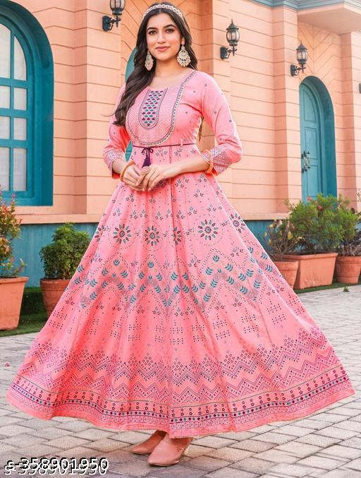 JAIPURI RAYON ANARKALI KURTI