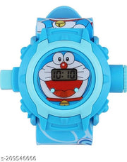DOREMON KIDS Digital WRISH_WATCH WITH PROJECTION 24 IMAGES, Blue