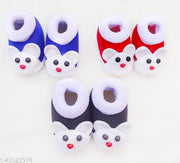 Tarun Child Care Baby Booties Baby Shoes for Any Occasions, Festive-0 to 10 Months Unisex-Multicolor ( Pack of 3)