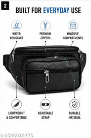 Men’s Premium Multi-Pocket Waist Bag | Crossbody Belt Bag | Travel & Daily Use
