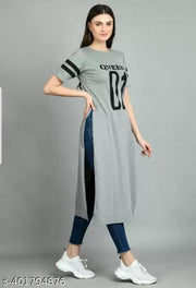 01 PRINTED KURTI GREY