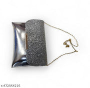 Partywear Shinning Sling Bag/Clutch For Women & Girls.