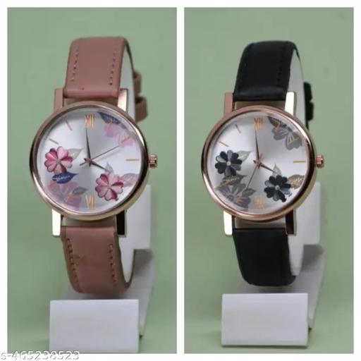 combo pack classic&unique look with METAL belt scrunchy bands watch for woman&girl's combo pack 2